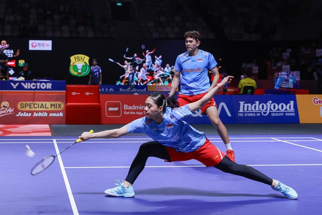Adnan-Indah ke Perempat Final Indonesia Open 2025, Wujud Kolaborasi BNI-PBSI Majukan Bulutangkis RI